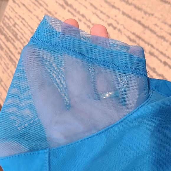 Stella mccartney Adidas blue nylon short sleeve with mesh overlay - Picture 5 of 8